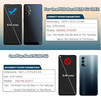 OLED Screen for Oneplus Nord N20 5G Screen Replacement for Oneplus Nord N20 5G GN2200 CPH2459 LCD Display Touch Screen Digitizer Assembly with Tools(Support Fingerprint)