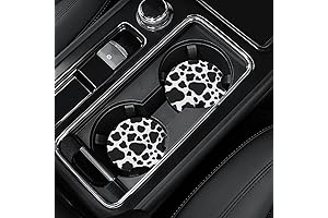 4-Pack Protection and Style: Cow Coasters for Cars