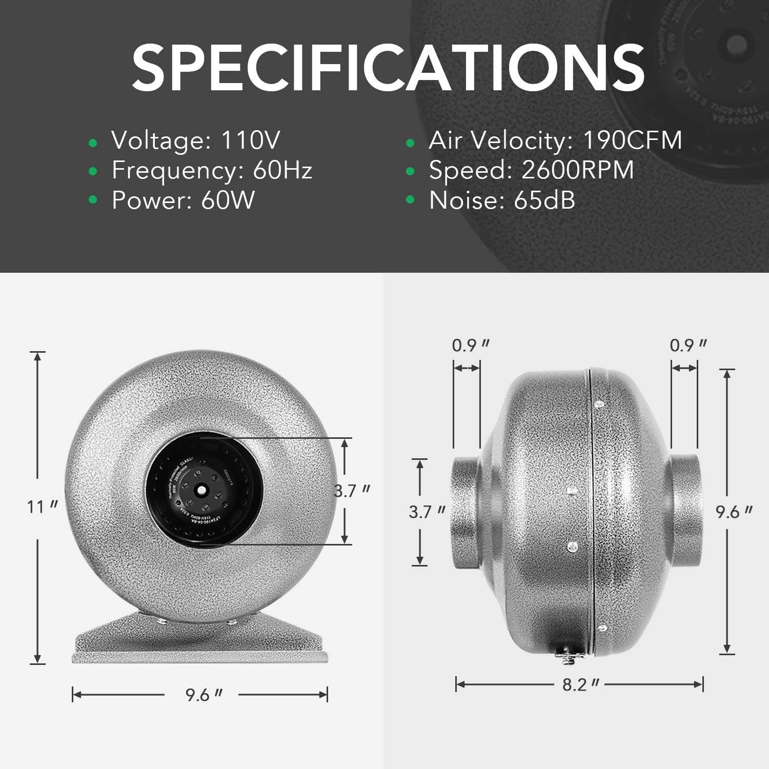 Gеt Dіѕсоunt 70% Prісе iPower 4 Inch 190 CFM Inline Ventilation HVAC Vent Blower Fan and Exhaust Variable Speed Adjuster Combo Set for Indoor Gardening, 4 Fan & Speed Controller Grеаtеѕt Prоduсt iPower 4 Inch 190 CFM Inline Ventilation HVAC Vent Blower Fan and Exhaust Variable Speed Adjuster Combo Set for Indoor Gardening, 4 Fan & Speed Controller
