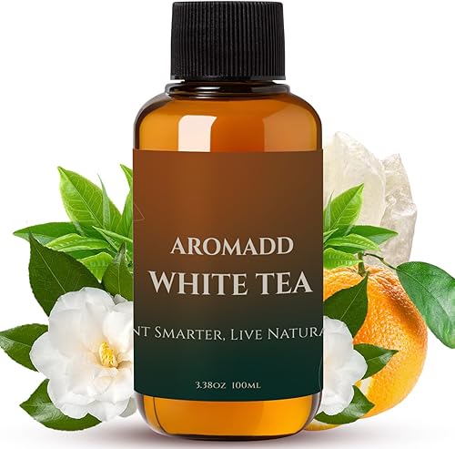 Aromadd - Aceite difusor de té blanco inspirado en el aroma de hotel de lujo, aceites esenciales para difusor sin agua, té blanco y bergamota,