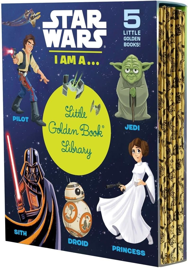 Star Wars: I Am a...Little Golden Book Library -- 5 Little Golden Books: I Am a Pilot; I Am a Jedi; I Am a Sith; I Am a Droid; I Am a Princess
