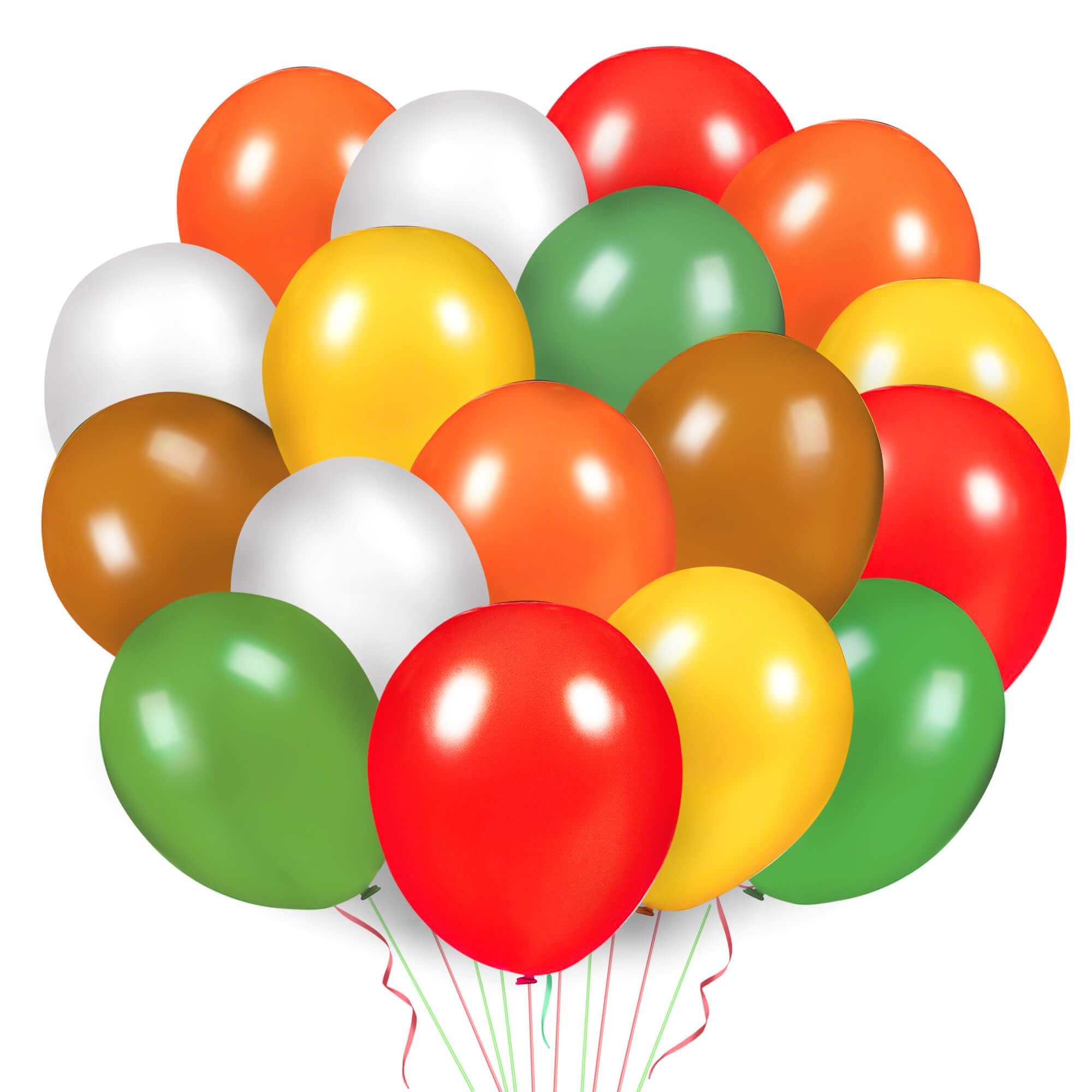 Balony na Święto Dziękczynienia ze wstążkami, 45 sztuk (30 cm) balony lateksowe - idealne do dekoracji na Święto Dziękczynienia, dekoracja imprezowa