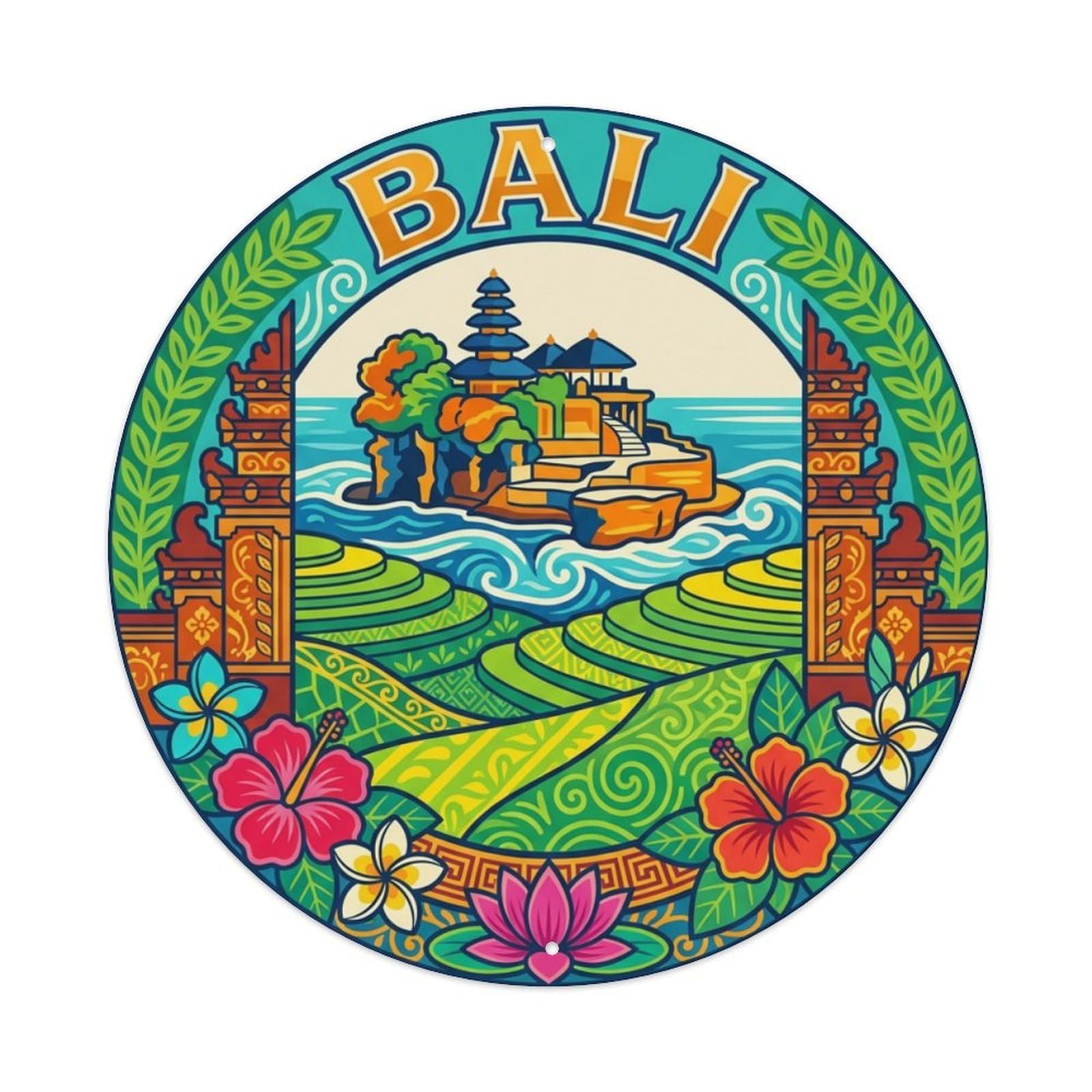 Travel Retro Indonesia Bali Metal Tin Sign