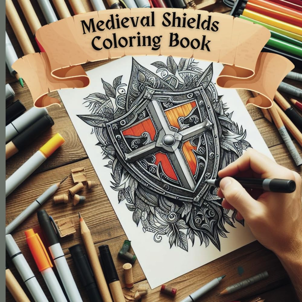 Medieval Shields Coloring Book