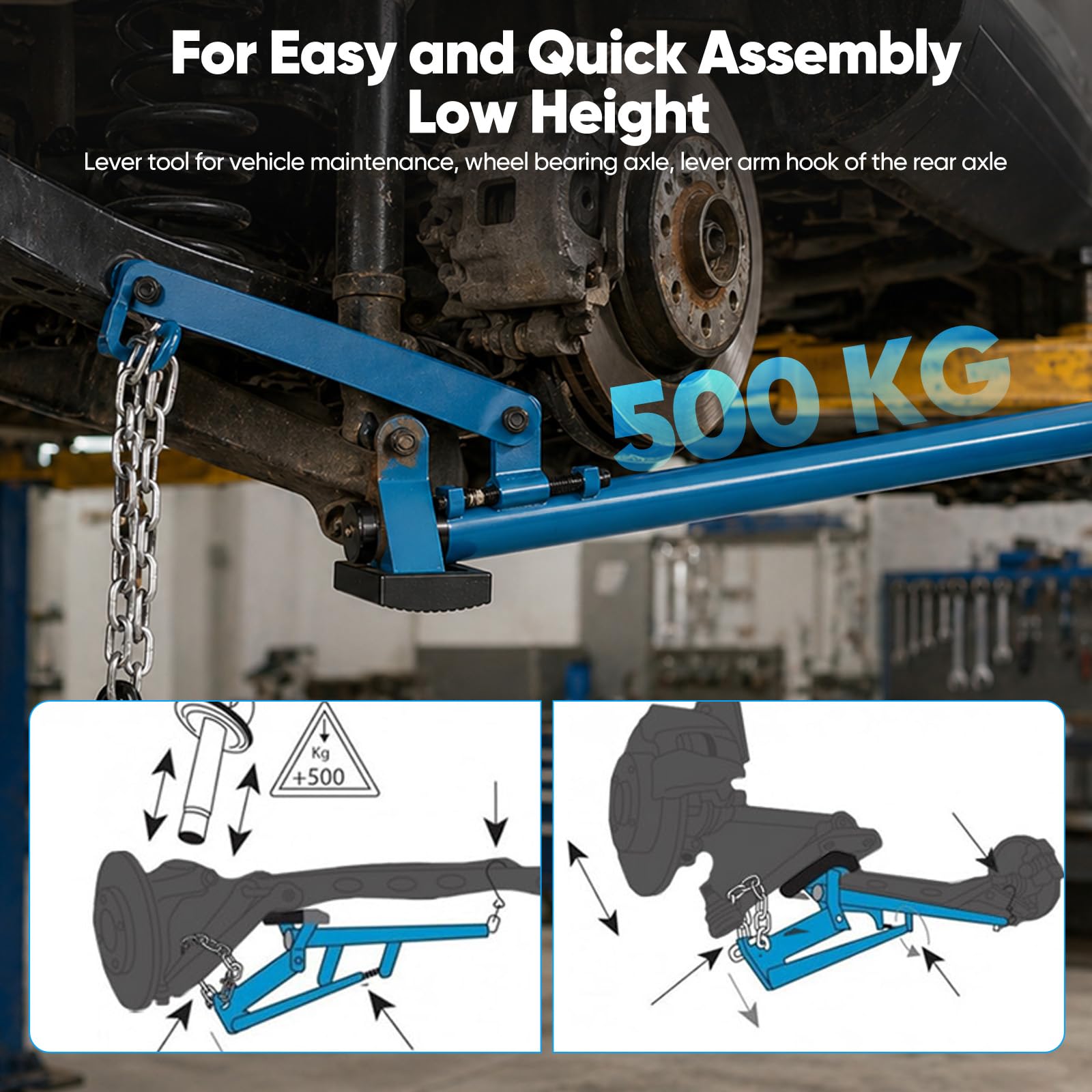 Herramienta Para Palanca Brazo Control, Separador Cojinetes Rueda Cadena Para Automóviles Barra Herramientas Reparación Automóviles Cojinetes Rueda Para Brazo Control Suspensión Y Chasis Vehículos