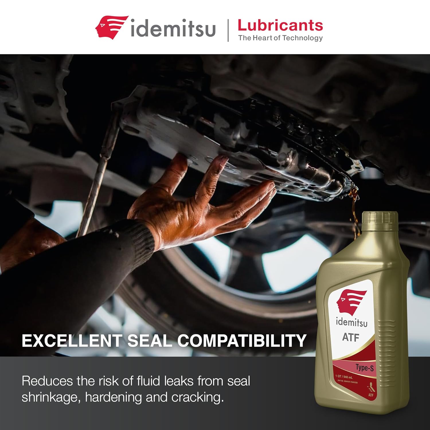 Idemitsu ATF Type S Automatic Transmission Fluid (Matic J, Matic D) – 1 Quart, Case of 12 | Engineered for Superior Cleanliness and Protection | Part Number: 30040101-75000C020