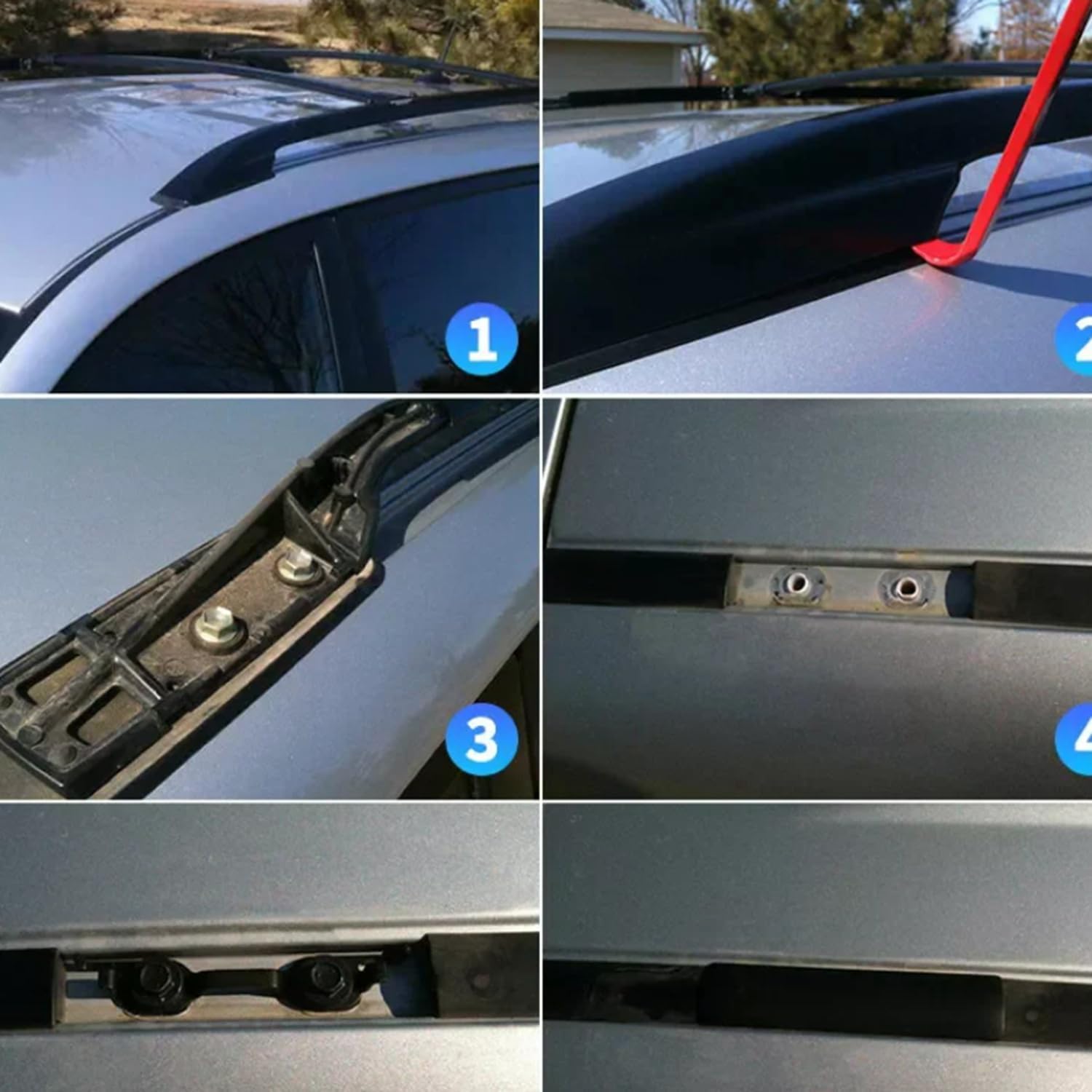 for Toyota Lexus Roof Rack Delete Cover Kit 75596-35030/35020 - for 4Runner/FJ Cruiser/LX570 2002-2020 Fit