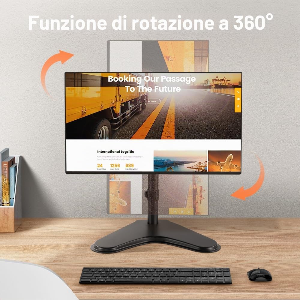 KKTONER Supporto universale per monitor Vesa 75 x 75 mm, 100 x 100 mm