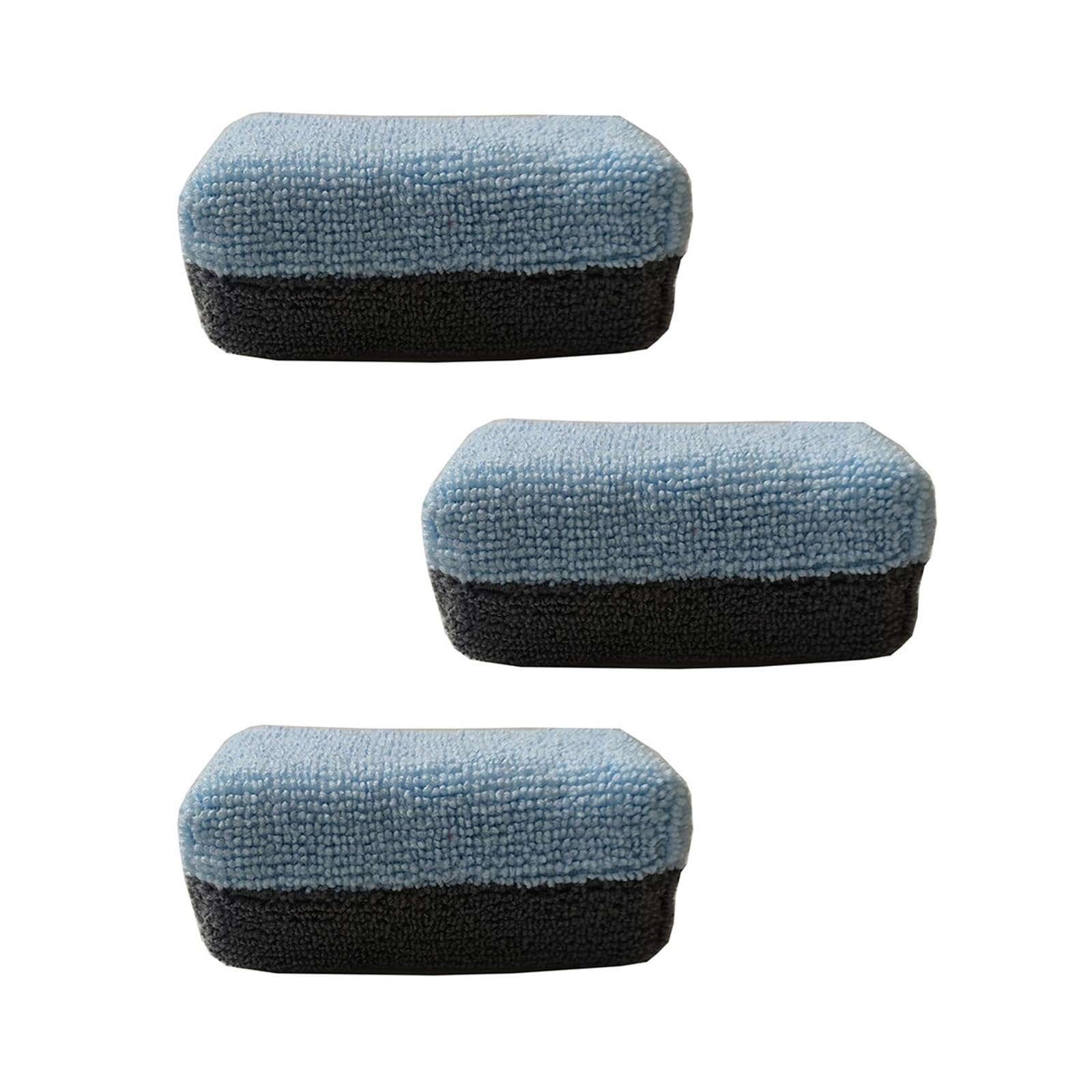 3 Microfiber Applicator Pad Auto Care Sponge Vehicle Waxing Sponge Double Sided for Auto Detailing & Easy Clean Microfiber