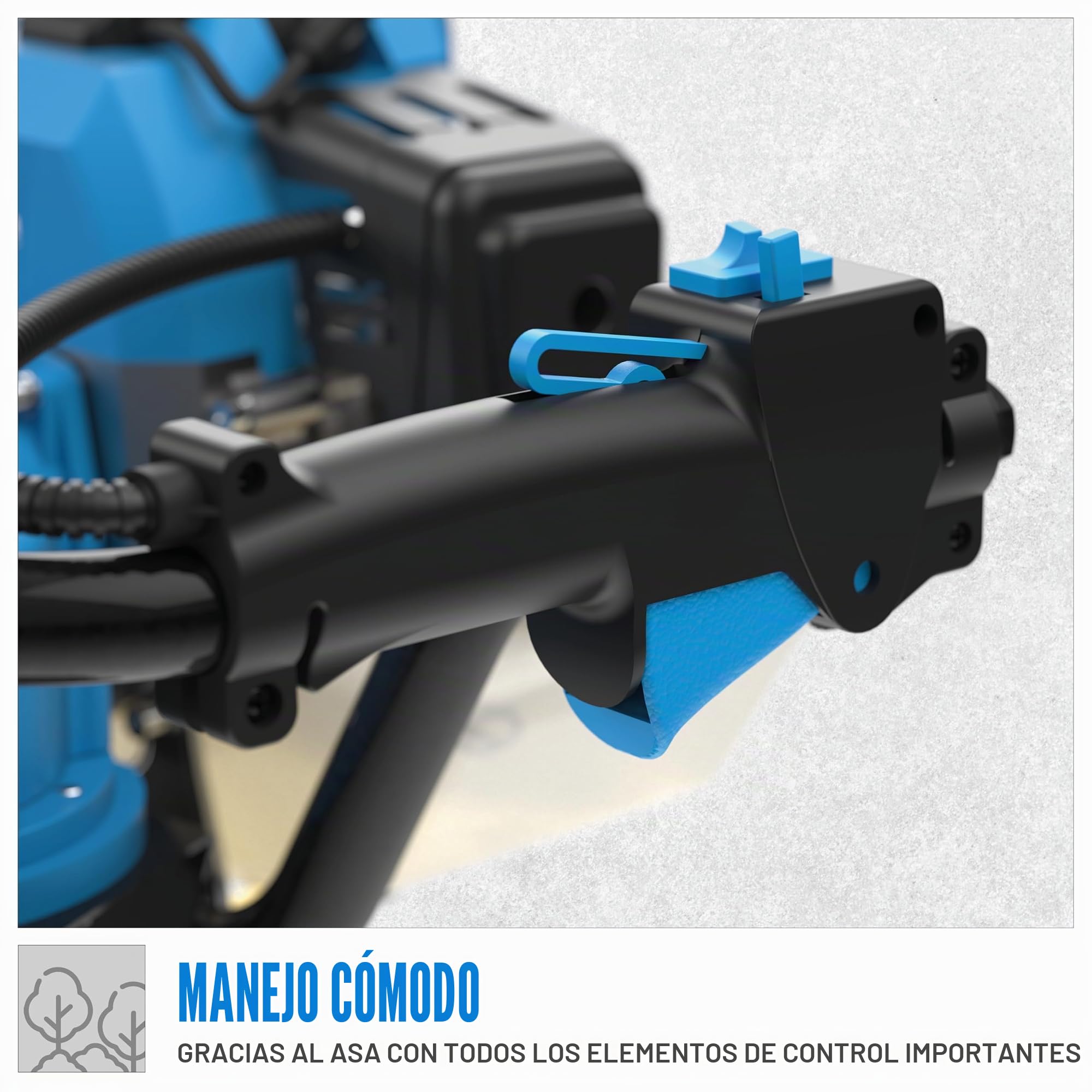 Güde Taladro de tierra de motor GE 2200 (motor de gasolina de 2 tiempos 2,2/3 (kW/PS), 52 cm³, 7500 1/min, diámetro de la broca: 100/150/200 mm, controles en el mango, bomba de cebado, función fiable