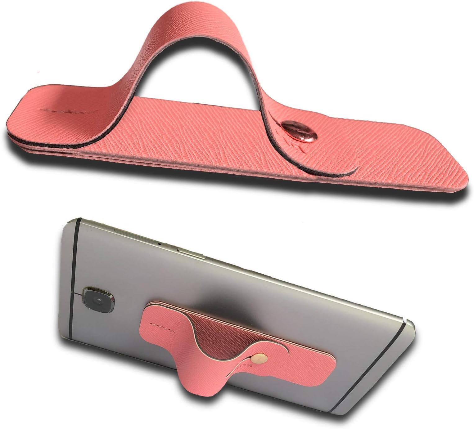 Regor Finger Grip/Selfie Holder & Mobile Stand for iPhones & Android Smartphones – Pink