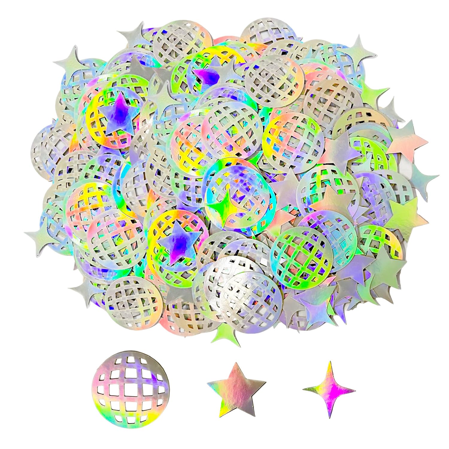 LOT DE 200 Confettis En Aluminium à Paillettes Pour Fête