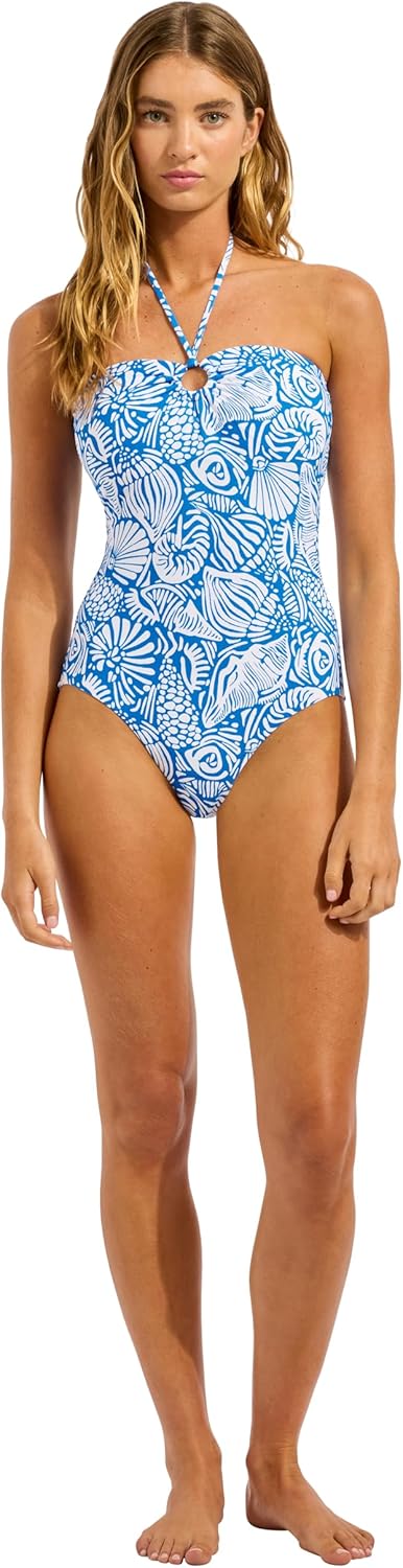 Seafolly Women's Ring Front Bandeau One Piece