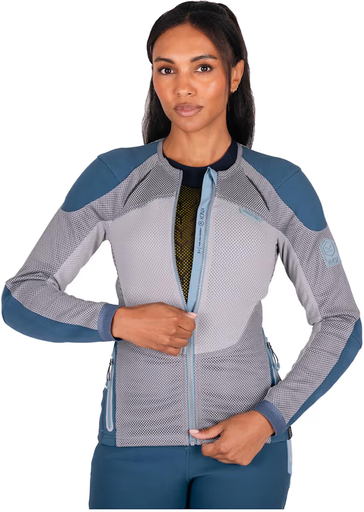 Knox Urbane Pro Move Damska kurtka motocyklowa tekstylna, cyraneczka, L