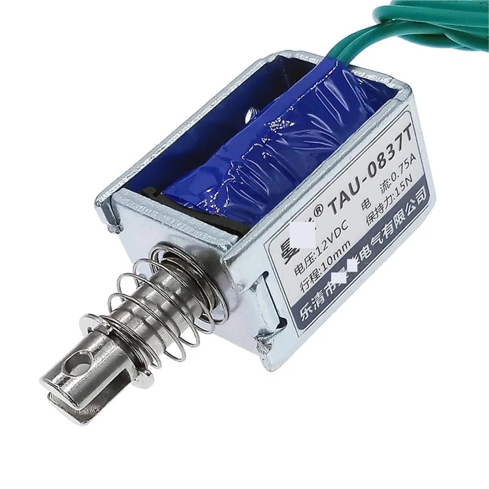 1 szt. Magnes elektryczny DC 12 V DC 0-10mm skok elektromagnes wzdłużny TAU-0837T solenoid (TAU-0837.12V)