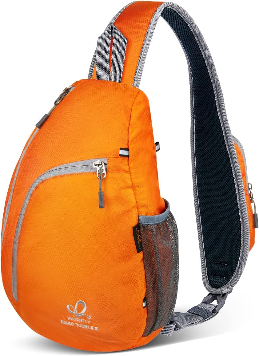 Crossbody Sling Bag Small Water Resistant Backpack Lightweight Shoulder Chest Daypack for Men Women Hiking Travel