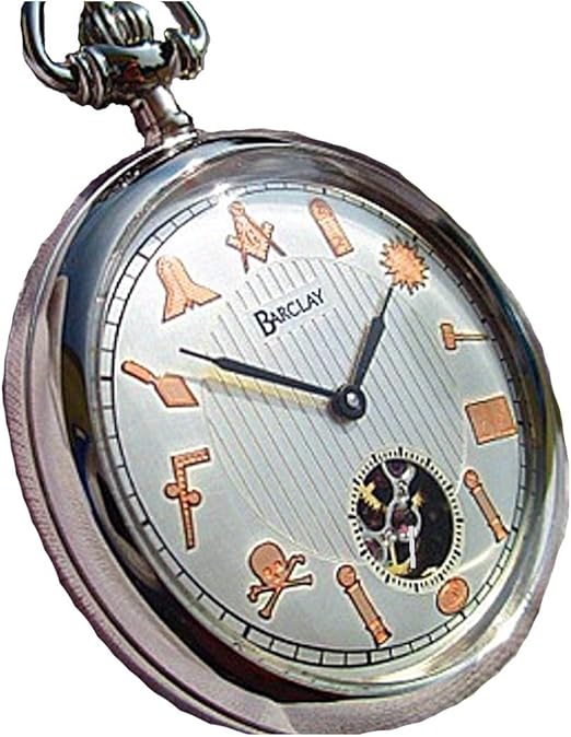 Amazon Theフリーメイソン 17 Jewel手動風設計ポケット時計後の有名なdudley Masonic Pocket Watch 懐中時計 腕時計 通販