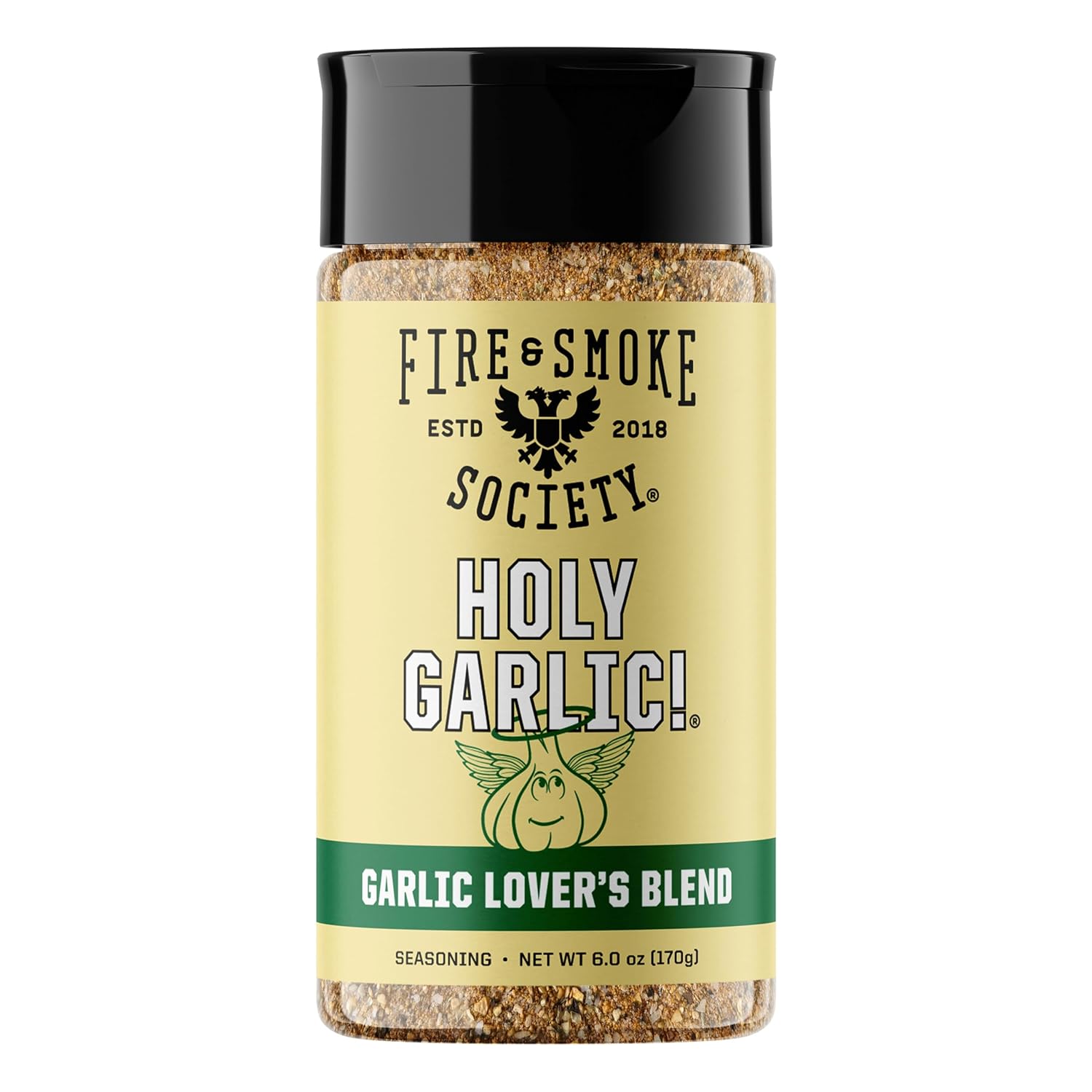 Fire & Smoke Society Holy Garlic All Purpose Seasoning 6 oz | Chicken, Pork