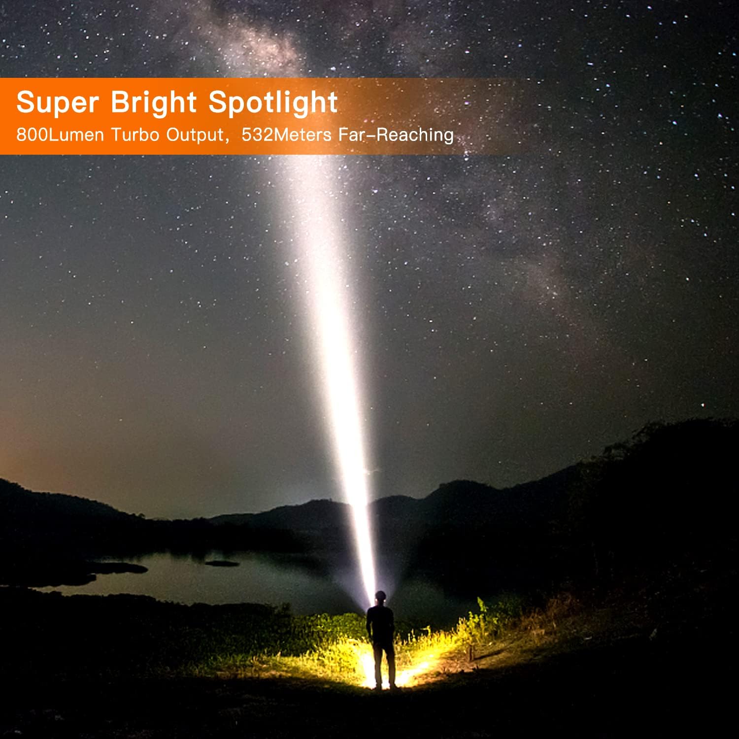 KLARUS RS10 spotlight beam