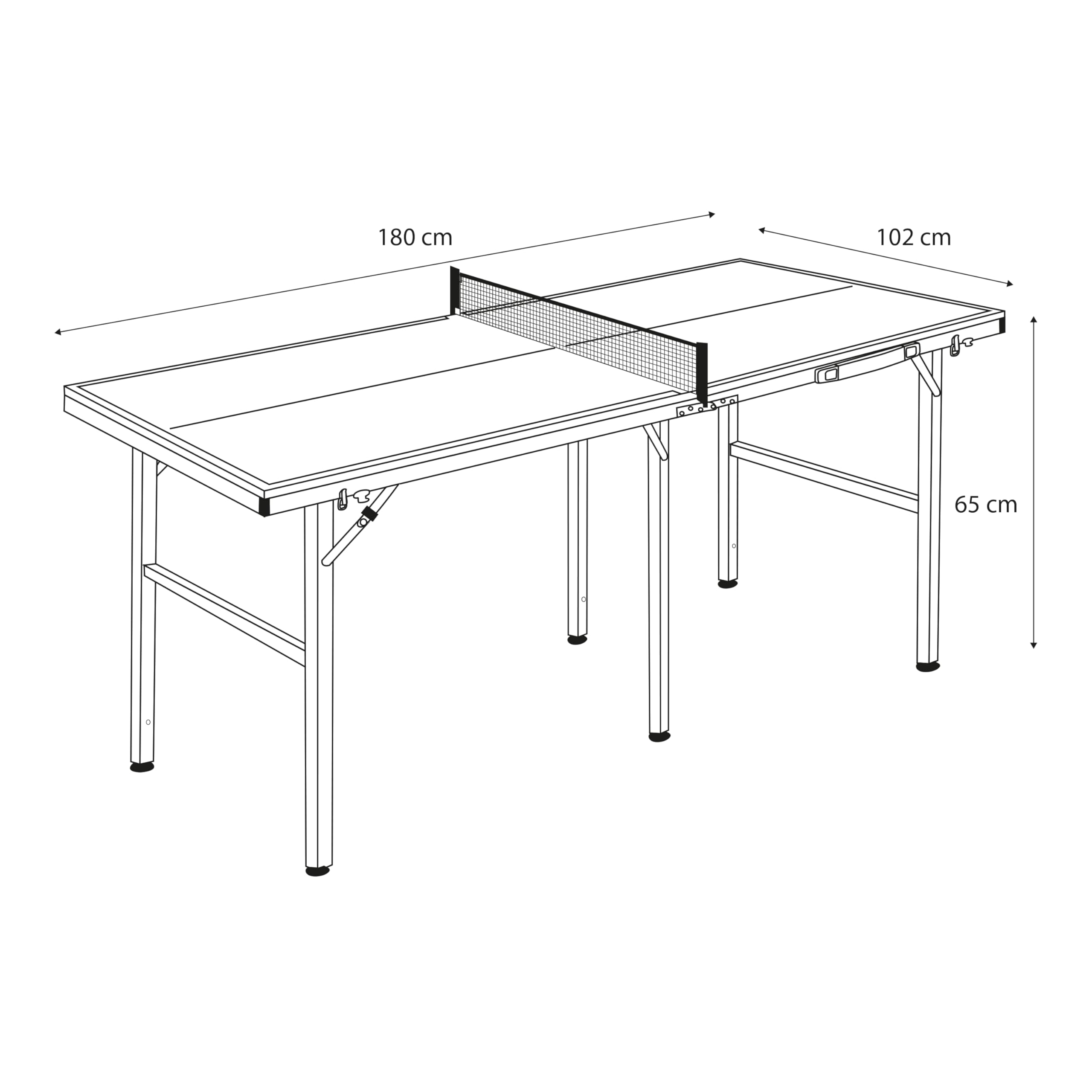 COUGAR Table De Ping Pong Mini 1500 Portable Bleu Ping Pong De Table