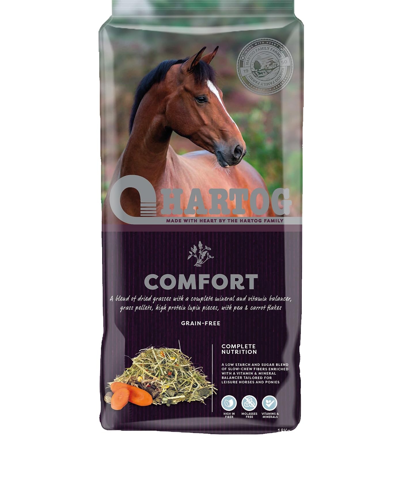 Hartog Comfort - Hochwertiges Futter für Pferde - 18 kg