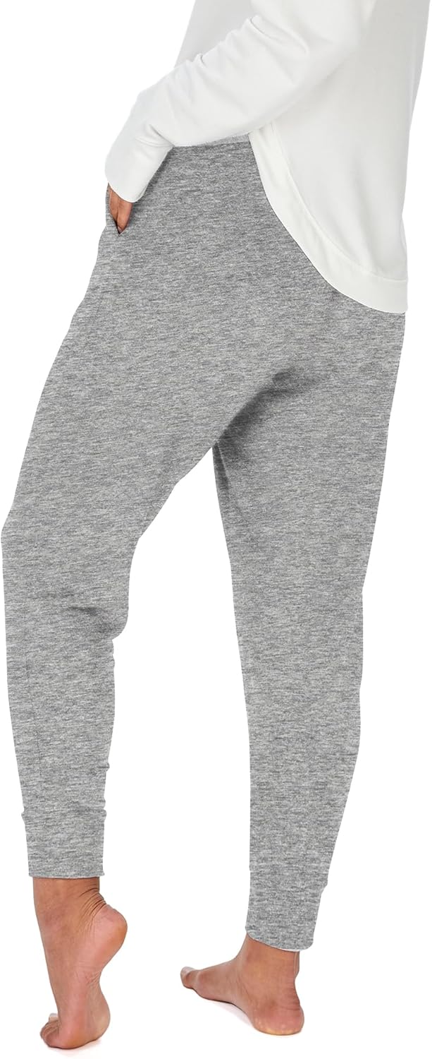 Zubaz NFL Womens Marled Gray Soft Jogger - Image 2