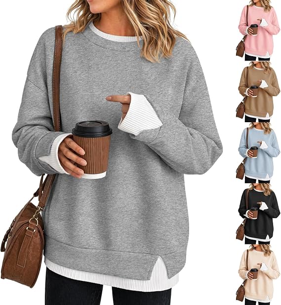 Oversized Women's Crewneck Sweatshirt: Comfort Meets Style