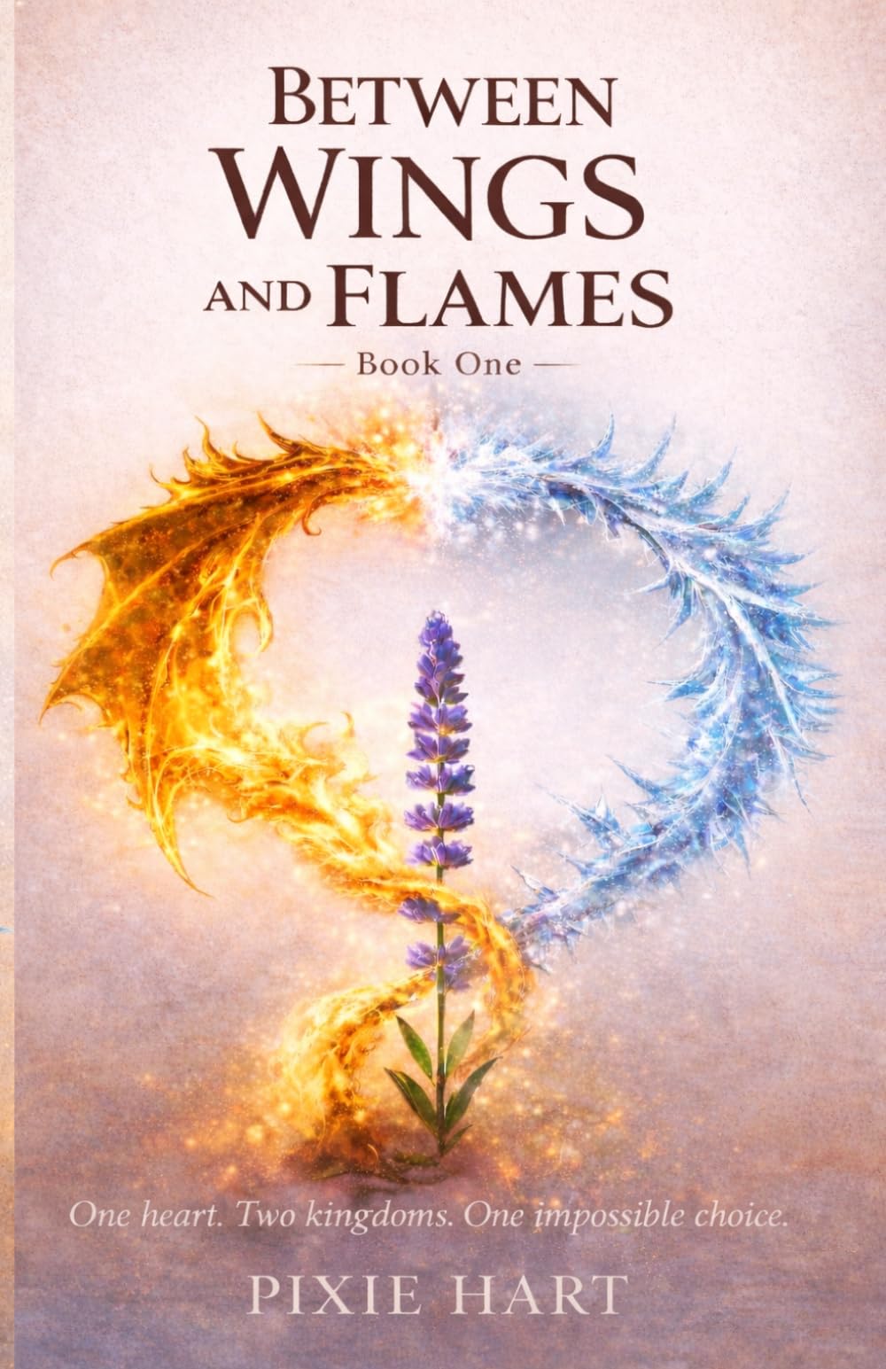 Between Wings and Flames: A Spicy Fantasy Romance of Magic, Desire, and Fate (The Between Saga Book 1)
