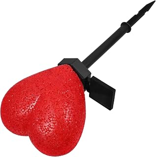 POPETPOP Valentine Day Solar Garden Light Romantic Heart Stake Lamp for Outdoor Decoration for Patios Lawns and Pathways