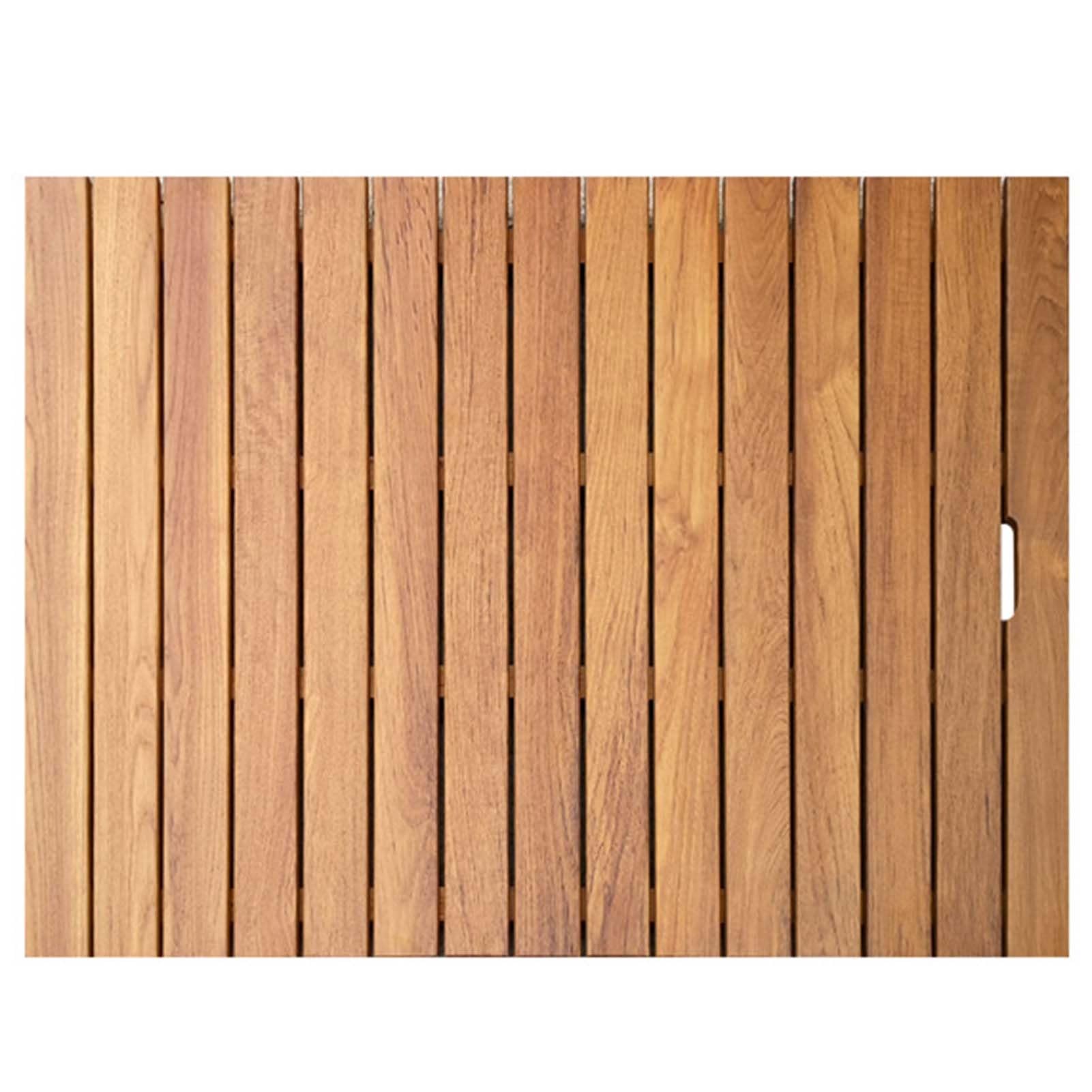 Scumlovy Rectangular Bath Mat - 60×40cm 80×50cm 100×120cm Large Non-Slip Duckboard Floor Sturdy for Inside Shower Luxury Spa Home or Outdoor(30x30cm/12x12in)
