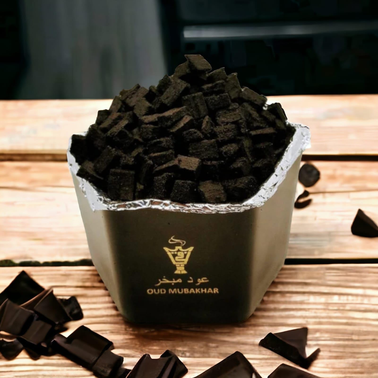 alNaqi Oud Mubakhar Bakhoor- 50g | Premium Agarwood Incense | Long-Lasting Oud Aroma for Home, Pooja & Ramadan | Natural Wood Chips, Handcrafted in India