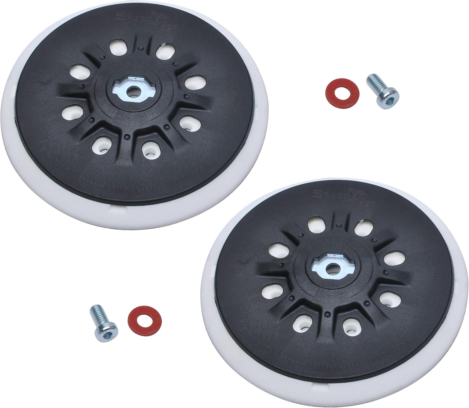 Disque Abrasif 125 Mm 8 Trous Mi-Dur - Compatible Bosch SKIL - Plateau Support Adhésif FD-Workstuff