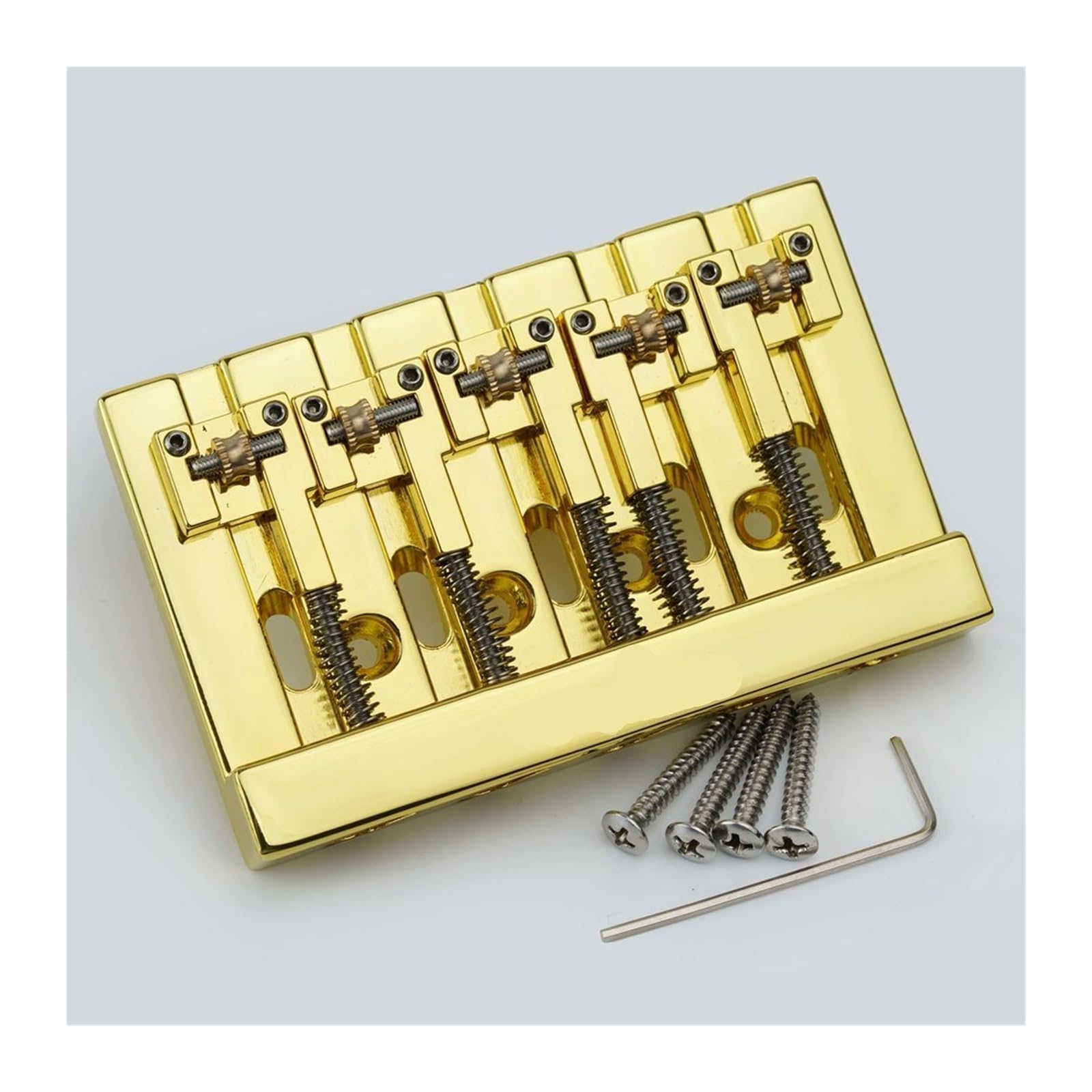 Generisch Bassbruecke, 4-Saiten 5-Saiten, Rollen, Messing