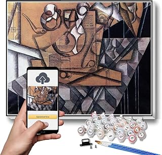 Paint by Numbers for Adult Tea Cups Painting by Juan Gris Paint by Number Kit On Canvas for Beginners