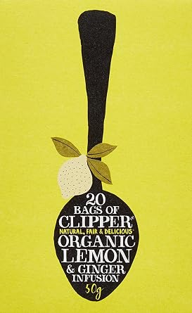 Clipper lemon & ginger tea 50g (20X2.5g tea bag)