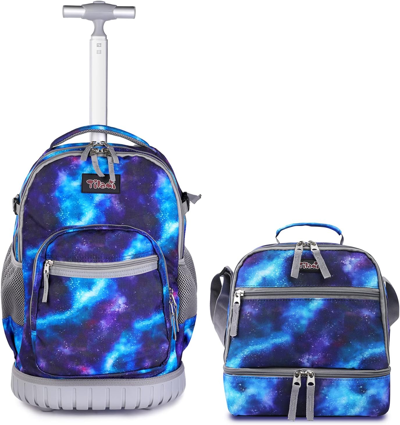 Tilami Rolling Backpack 23 inch with Lunch Bag Wheeled