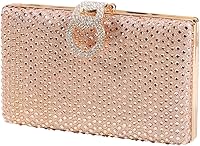 Vista 9 de Dreubea Bolso de mano brillante para mujer con diamantes de imitación