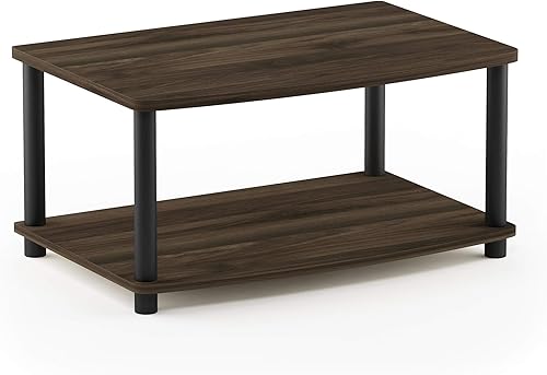 Miniatura 6 de Furinno TURN-N-TUBE - Soporte elevador de TV, 2 niveles, pequeño elevado, sin herramientas, consola de TV para TV de hasta 32 pulgadas, 15.8 x 23.8