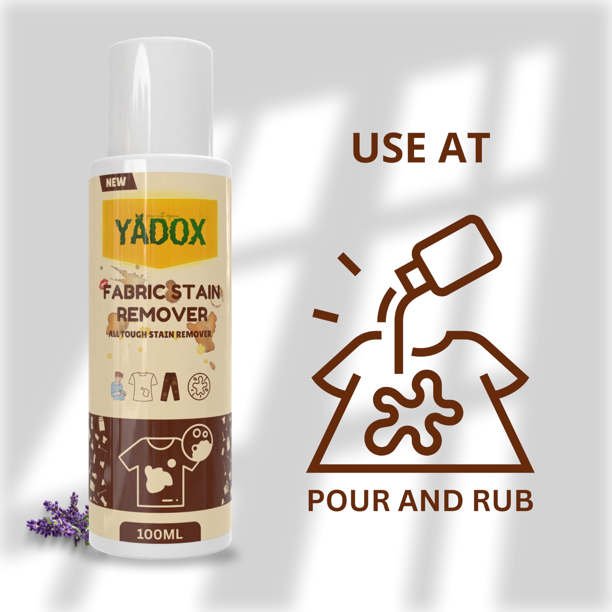 YADOX Fabric Stain Remover 100ml Powerful All-Touch Stain Removal 