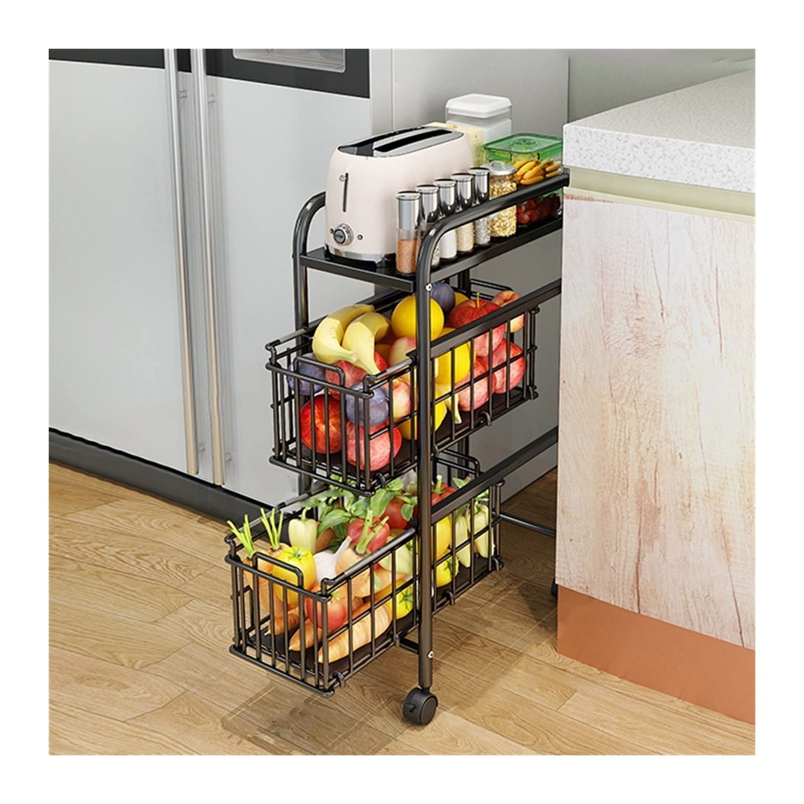 Kitchen Under Sink Storage Organizer Shelf Tier Drawer