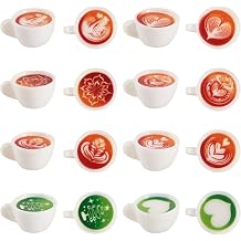 32Pcs Resin Mini Coffee Cups Miniature Things Kitchen Set Matcha Drink Food Coffee Mug Tableware Dollhouse Ornaments for Desktop Christmas Decorations Crafts 12x23mm
