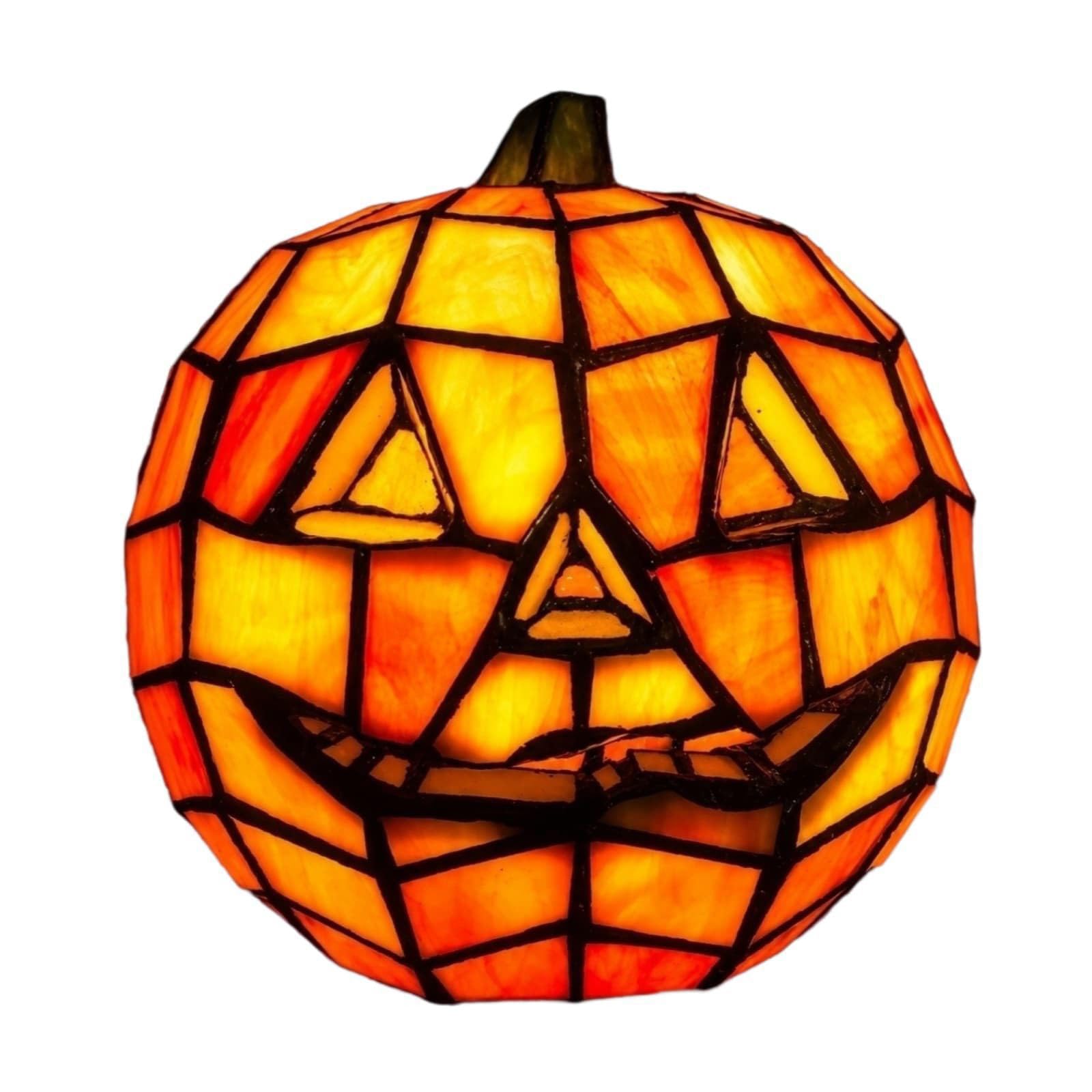 Halloween Pumpkin Night Light USB Tabletop Decor Lamp with Warm Glow, Carved Pumpkin Accent for Mantel Shelf Entryway and Indoor Fall Display Night Light Halloween Decor Lamp Carved Table Fall Accent