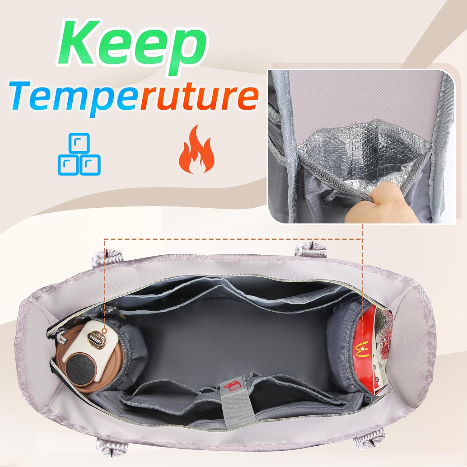 RAINSMORE Laptop Bag for Women 15.6 Inch Work Teacher Tote Nurse Bag Professional Laptop Tote Computer Messenger Shoulder Bags Large Handbag Business Office Work Briefcase - Image 4