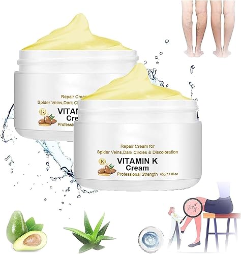 2 piezas de crema milagrosa para venas varicosas circulheales, crema milagrosa de vitamina K, crema milagrosa para venas varicosas, tratamiento para