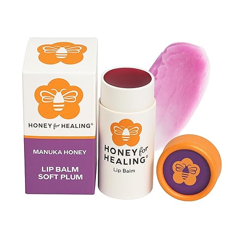 Honey for Healing Lip Balm with Manuka Honey 15+ UMF, Coconut Oil, Beeswax and Castor Oil For Chapped, Cracked, or Dry Lips  Protects, Smoothes, and