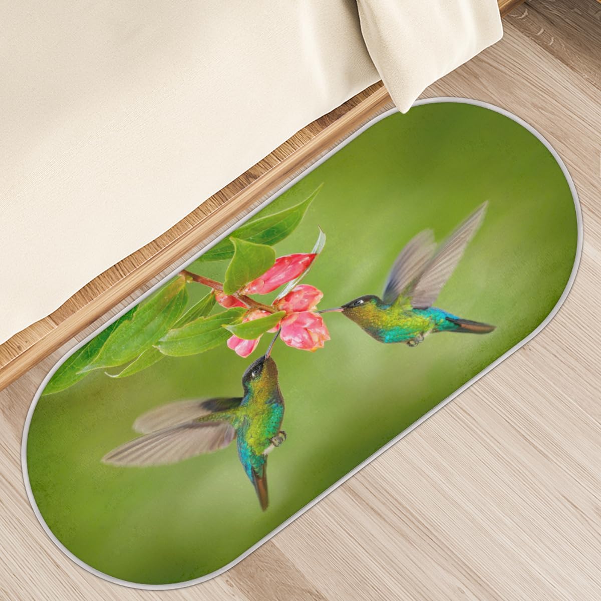 Tapis antidérapant poils longs 50x120 cm pour couloir, cuisine et maison