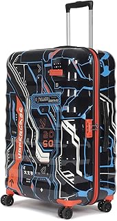 uppercase Cyber Punk (Large) 76Cms|Check-In Inline Trolley Bag For Travel|Polycarbonate Hardshellsided Printed Luggage|Com... Price In India