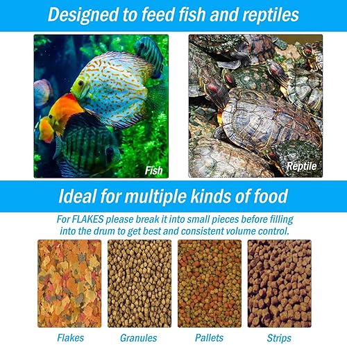 Miniatura 7 de AquaMiracle Alimentador automático programable para peces para acuario, temporizador de alimentos para pescados, alimentador de vacaciones