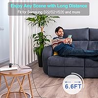Vista 7 de Cable cargador tipo C para teléfono Android de carga rápida con cable USB C de 6.6 pies para Samsung Galaxy S10/S10e/S10+/S9/S9+/S8/S8+/S23/S22/S21