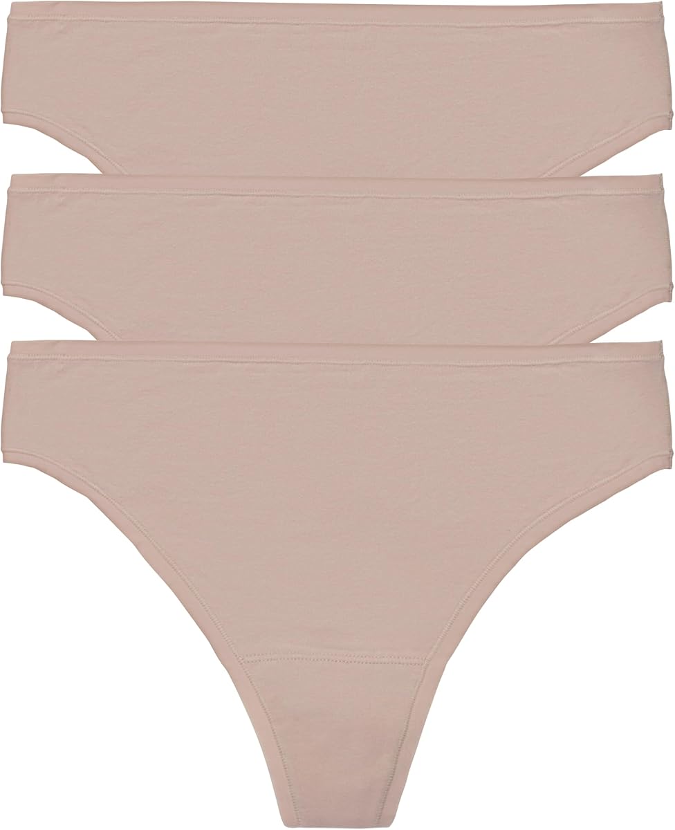 Natori Women's Bliss Bare Cotton Thong 3-Pack 771346MP